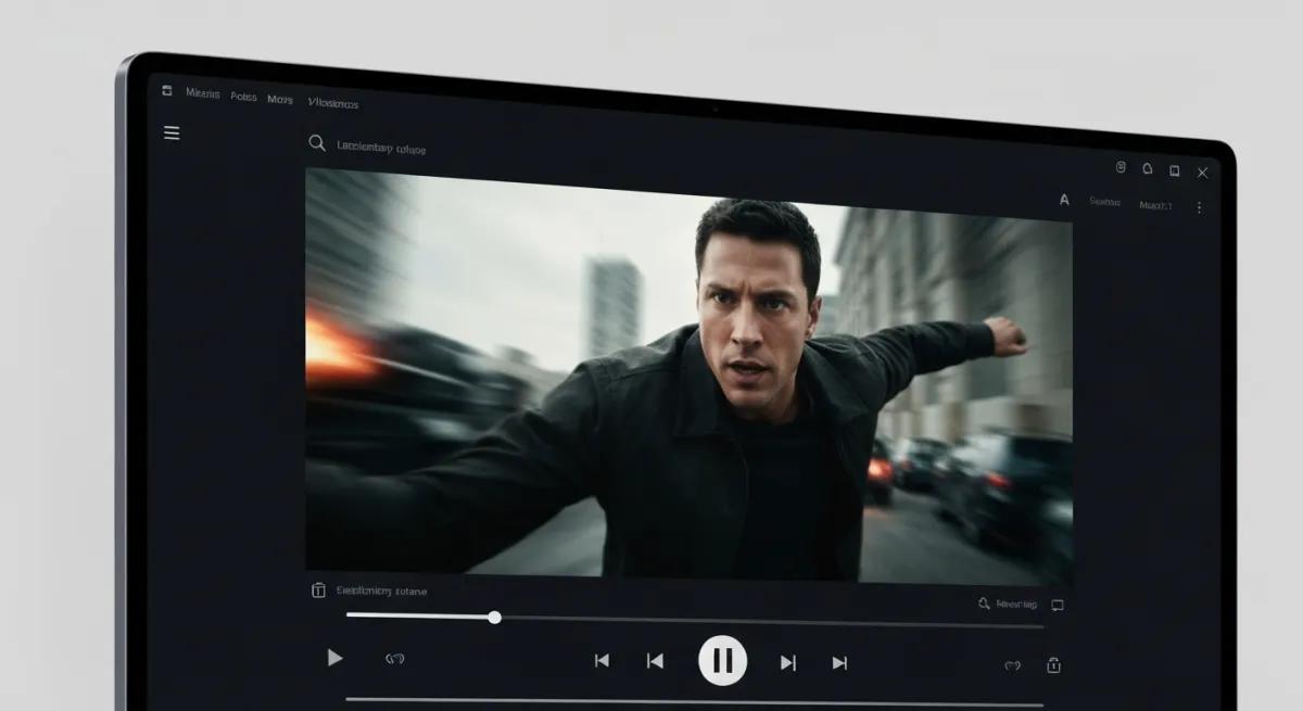 Lecteur vidéo de streaming en ligne avec interface moderne