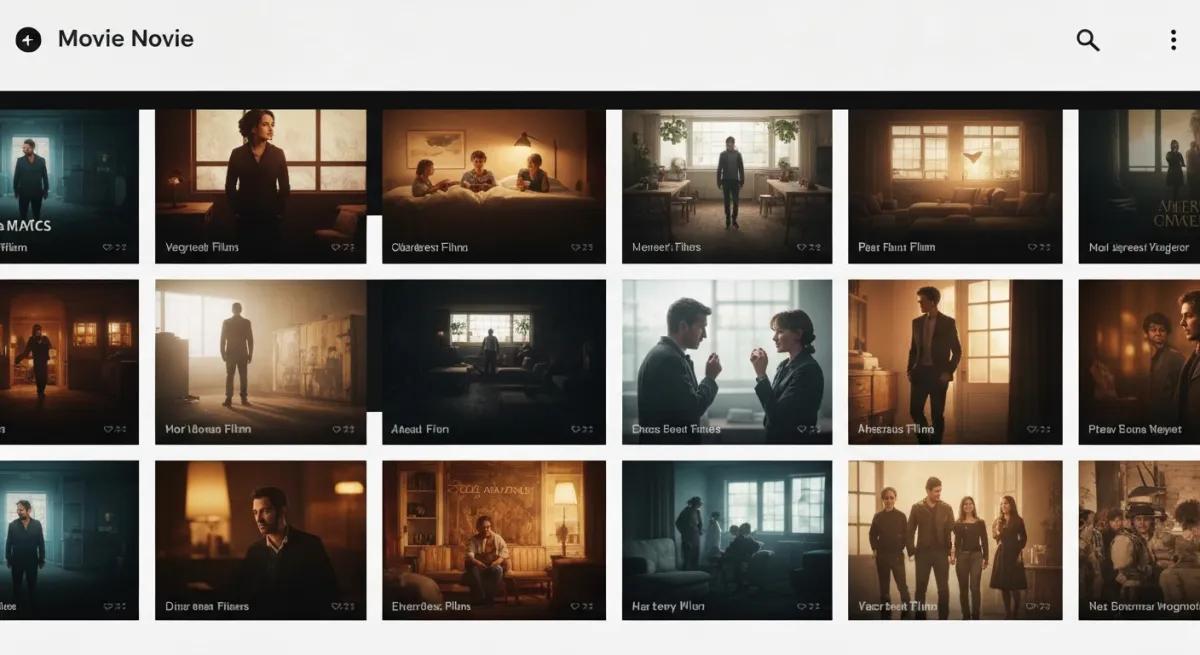 Catalogue de streaming en ligne avec sélection de films