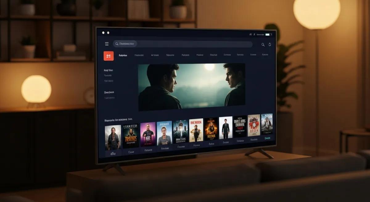 Navigation sur un site de streaming avec un catalogue étendu