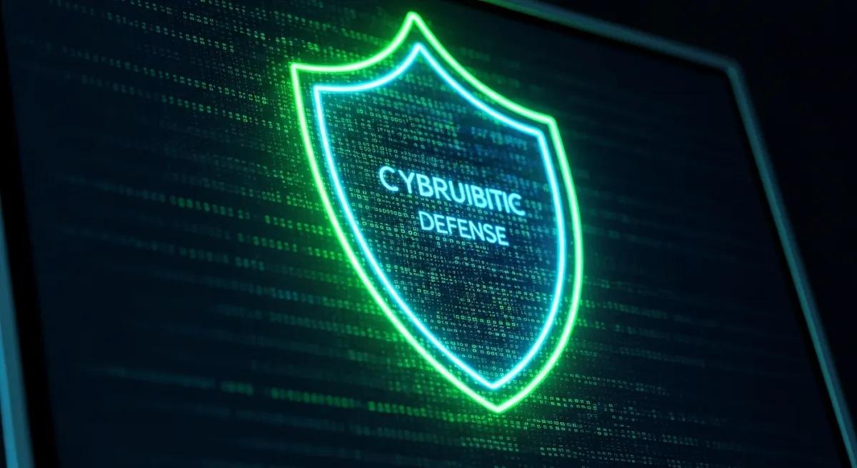 Icône de bouclier de sécurité numérique sur fond de données