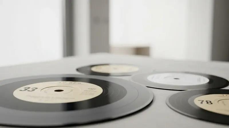 Vinyl record collection